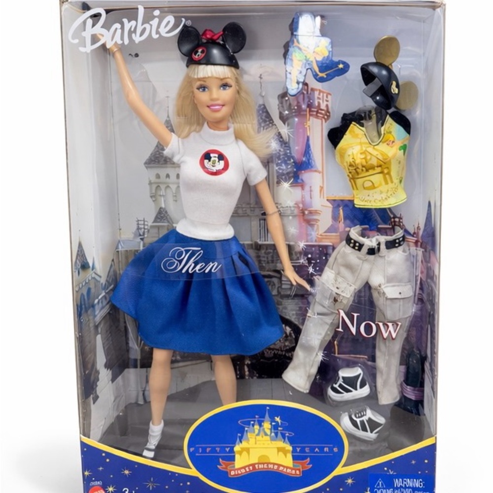 Barbie Theme Park Doll with Blue and White Outfit